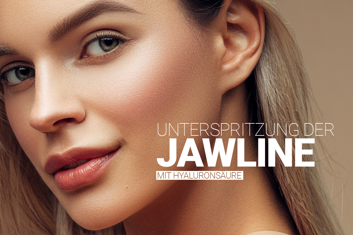 Behandlung der Jawline mit Hyaluron bei M1 Med Beauty Austria